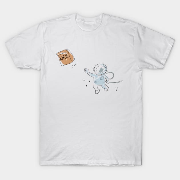 Neil Armstrong - Cute Astronaut Design T-Shirt by olivergraham